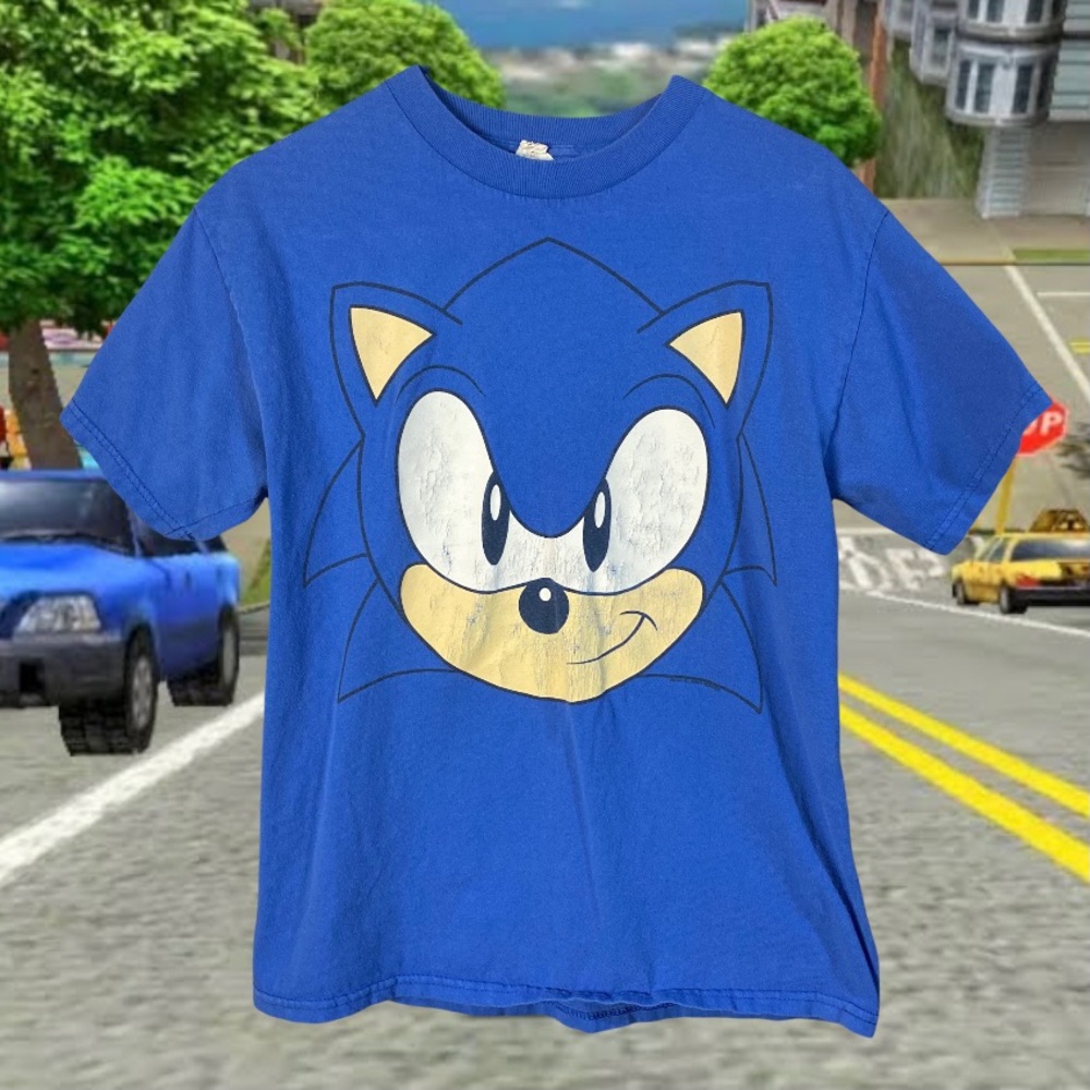 Vintage SONIC THE HEDGEHOG Big Face T-shirt